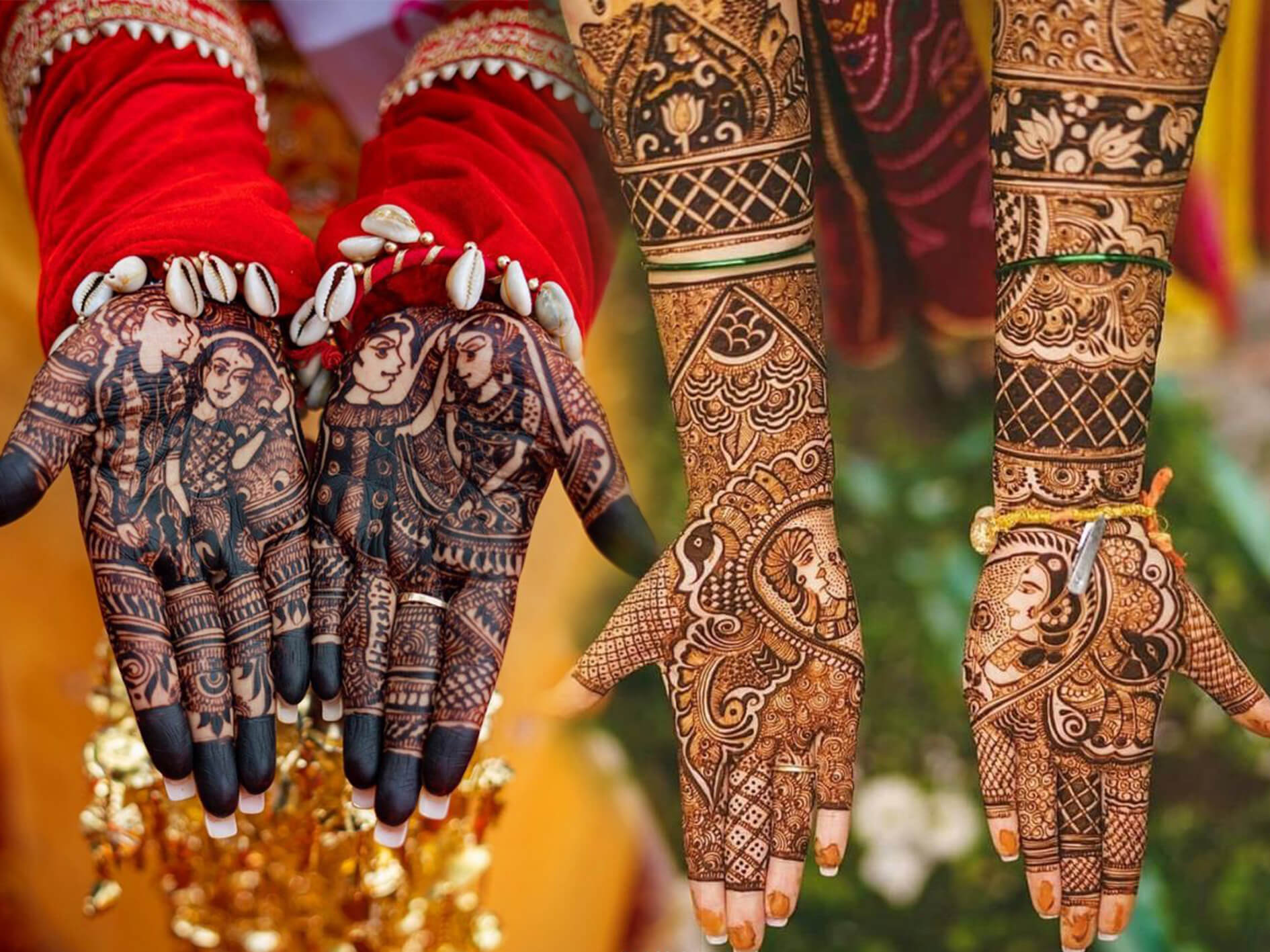 Traditional-Rajasthani-Mehndi-Design-with-Dulha-Dulhan-Blog-Rainbow