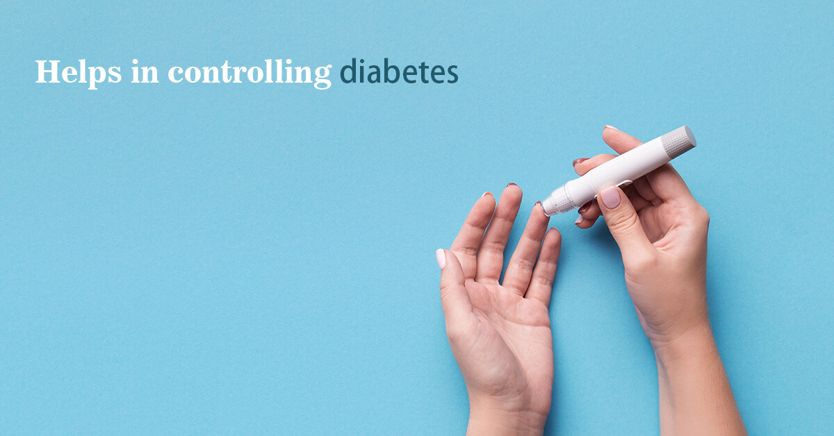 Helps in controlling diabetes